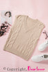 V-Neck Twist Knitted Vest Sweater